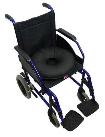 Almofada Redonda c/Furo Saniluxe Preto UBIO