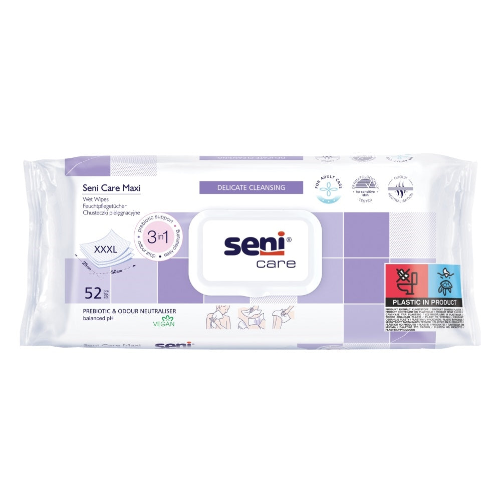 Seni Care Toalhetes Maxi 3 em 1 Pac.52