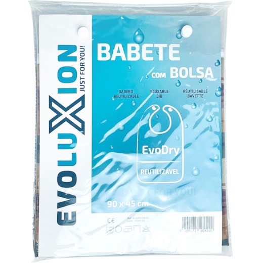 Evoluxion Babete Reutilizável c/bolso 90X45CM Evodry