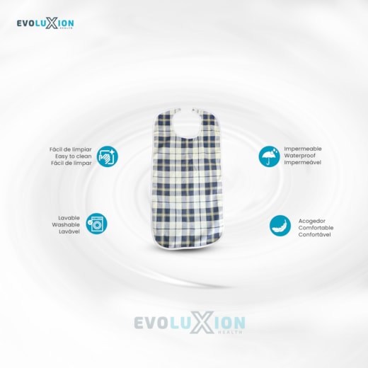 Evoluxion Babete Reutilizável c/bolso 90X45CM Evodry