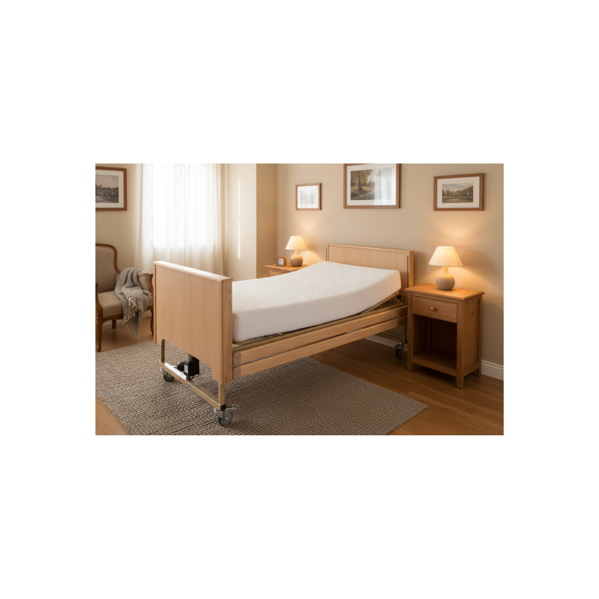 Cama eletrica articulada Teide c/ Grades