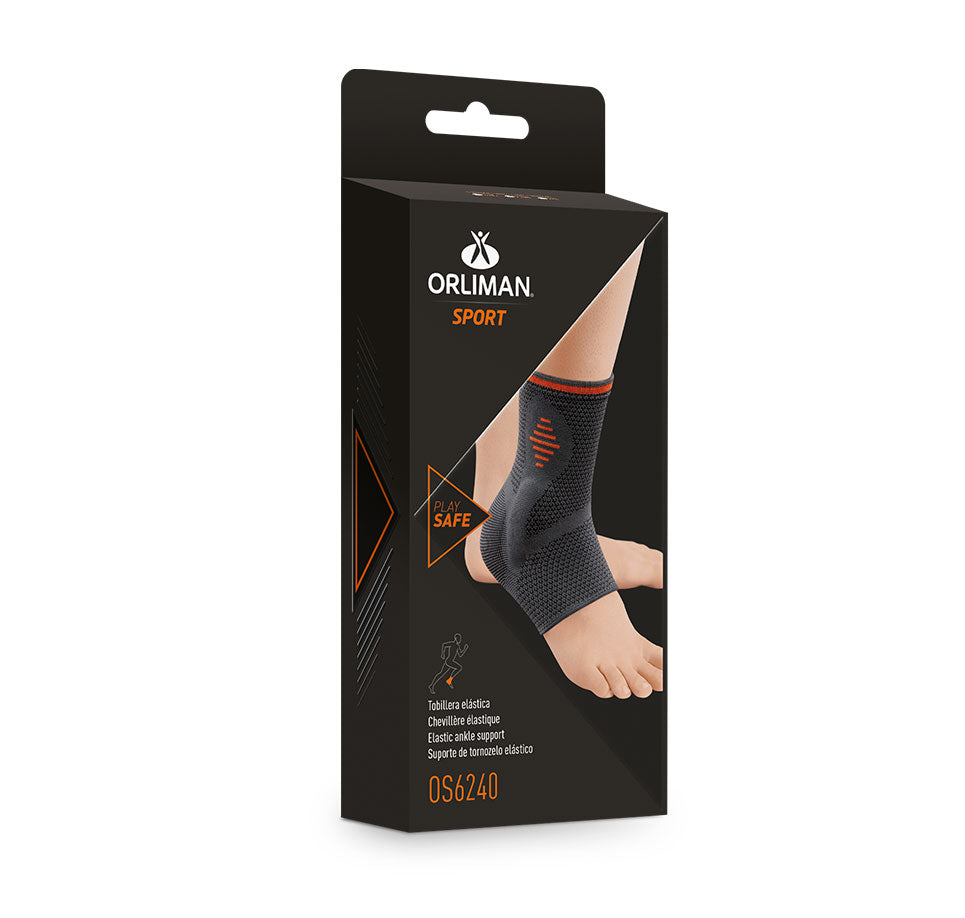 Suporte de Tornozelo Elástico com Almofadas em Gel