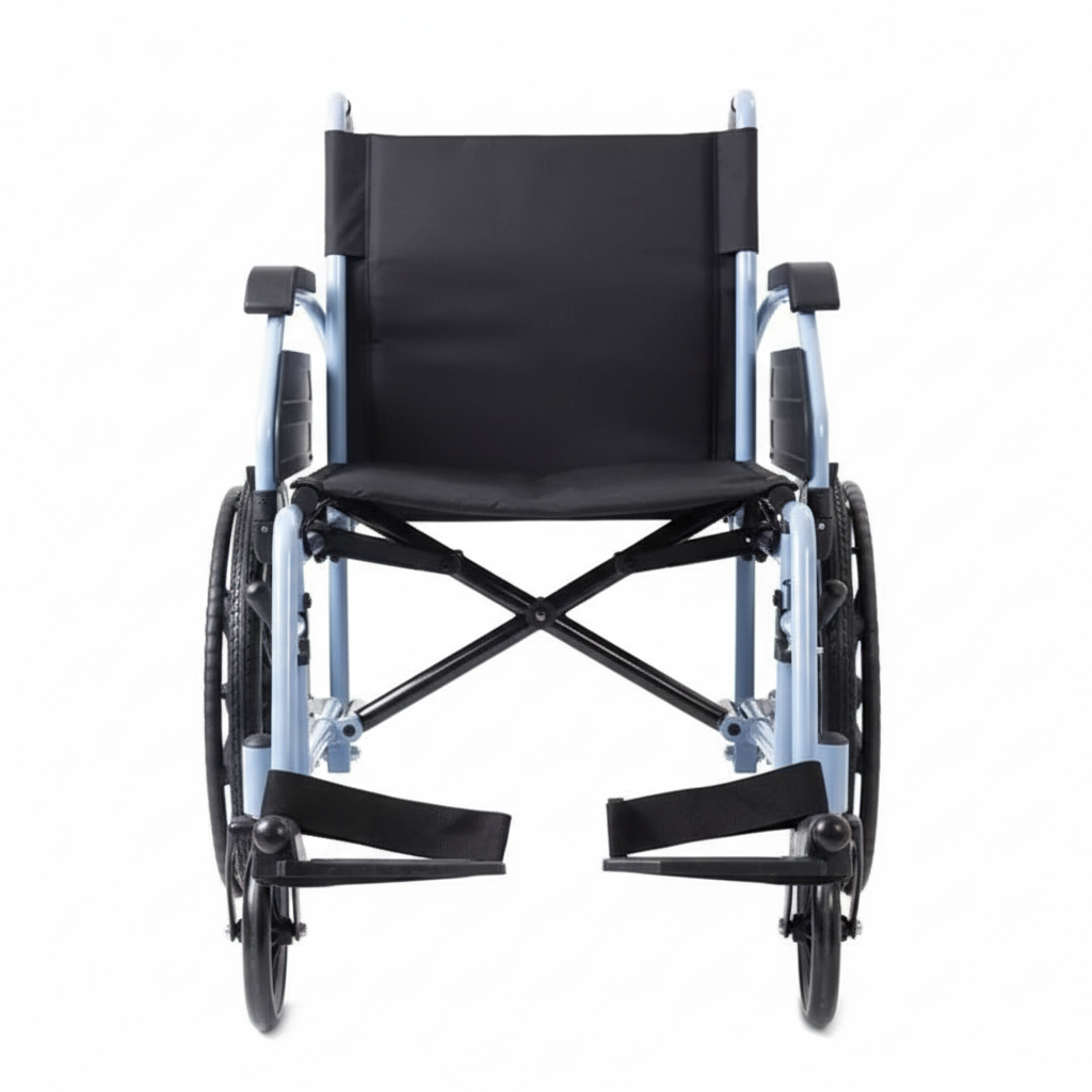 Cadeira de Rodas Helios Smart Go CP775 vista frontal com fundo branco