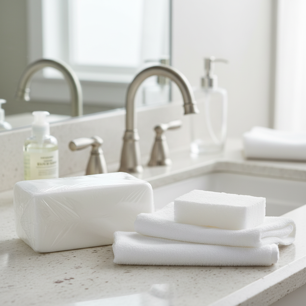 Esponjas s/ sabão - contexto de uso