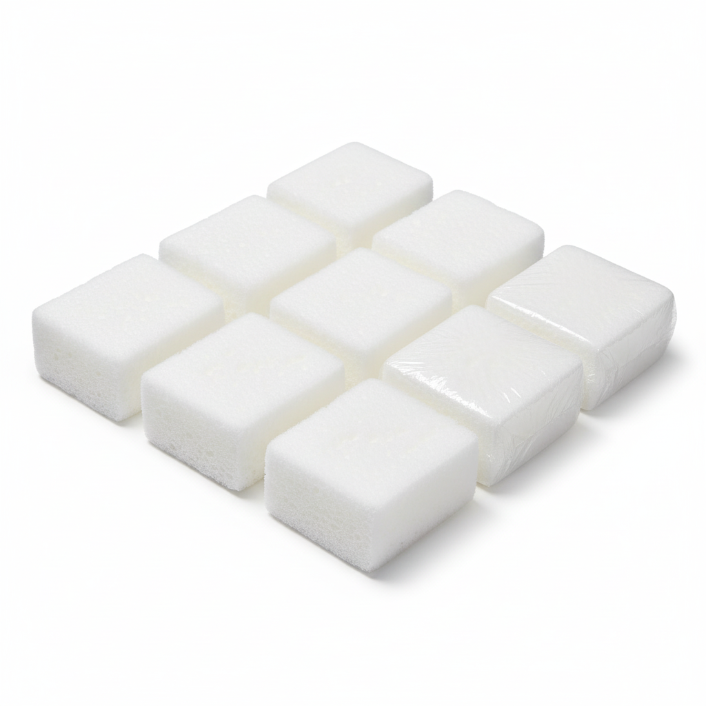 Esponjas s/ sabão - fotografia de produto