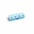 Caixa de medicamentos diária cor azul claro